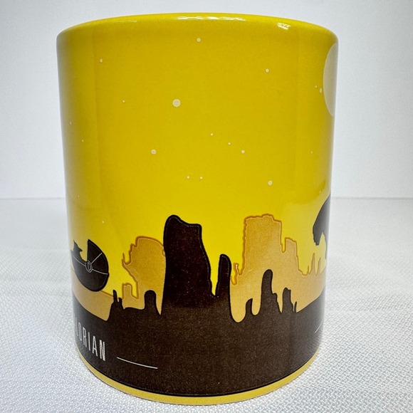 Disney Other - Star Wars The Mandalorian Coffee Mug Disney Baby Yoda Grogu Silhouette YellowCup